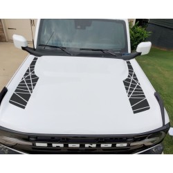 Hood accent stripes decal sticker for 6G Ford Bronco - v4