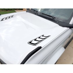 Hood accent stripes decal sticker for 6G Ford Bronco - v6