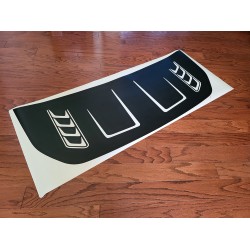 Hood bump with vent cut outs decal sticker for 6G Ford Bronco