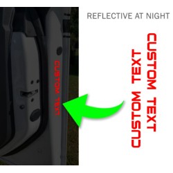 Door light Reflector letters for Ford Bronco door - 2pcs
