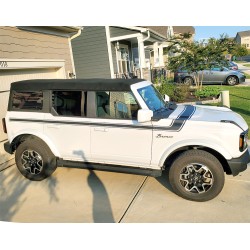 1960s Retro Body door side stripes graphics for 2021 2022 6G Ford Bronco