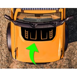 Hood bump with vent cut outs decal sticker for 6G Ford Bronco