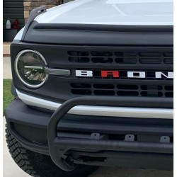 One Letter Overlay decal for 2021 2022 Ford Bronco grille
