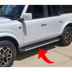 Vinyl Color step running board overlay vinyl decals compatible with Ford Bronco