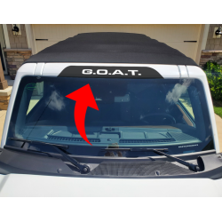 GOAT Windshield Banner for Bronco 6Gen - v2