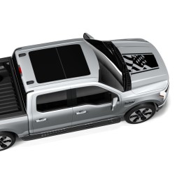 American flag hood decal graphics for Ford Lightning