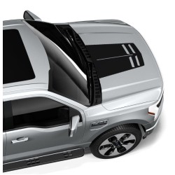 Black hood decal graphics for Ford Lightning - v10