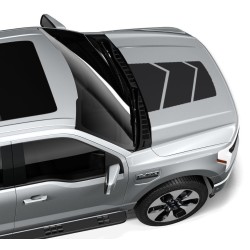 Black hood decal graphics for Ford Lightning - v4