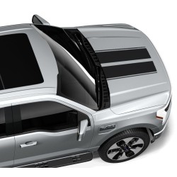 Black hood decal stripes graphics for Ford Lightning - v6
