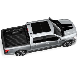 Black hood decal stripes graphics for Ford Lightning - v7