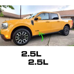 2.5L engine size door graphics Decal for Ford Maverick 