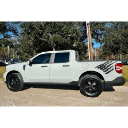Bedside American Flag graphics Decals for Ford Maverick  - v11