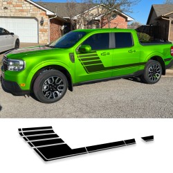 Side door Speedway stripes graphics for Ford Maverick - v21