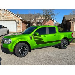 Side door Speedway stripes graphics for Ford Maverick - v20