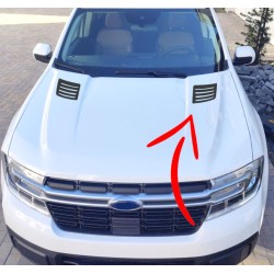  Hood fake louver decals for Ford Maverick - v1