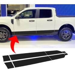 Side bottom door stripes graphics for Ford Maverick - v14