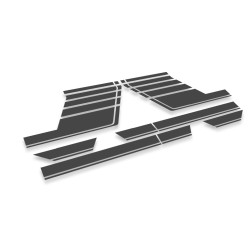 Side door Speedway stripes graphics for Ford Maverick - v21