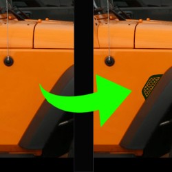 Jeep Wrangler Fender vent accent decal ('12 - '17) - Style 11