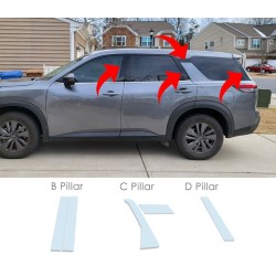 Antiscratch piano finish door handles for Nissan Pathfinder (ALL IN ONE KIT)