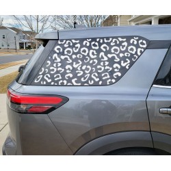 Leopard Cheetah print window decal for Nissan Pathfinder 