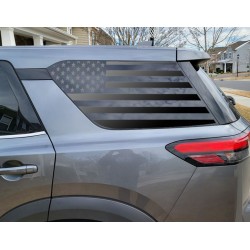 American Flag window decal for Nissan Pathfinder 
