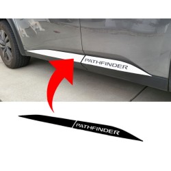 Plastic door molding overlay vinyl decal for 2022 Nissan Pathfinder