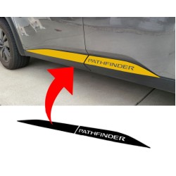 Plastic door molding overlay vinyl decal for 2022 Nissan Pathfinder