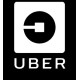 UBER Round Logo sticker for back window 